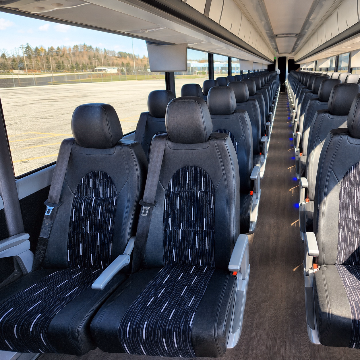 baytown charter bus interior