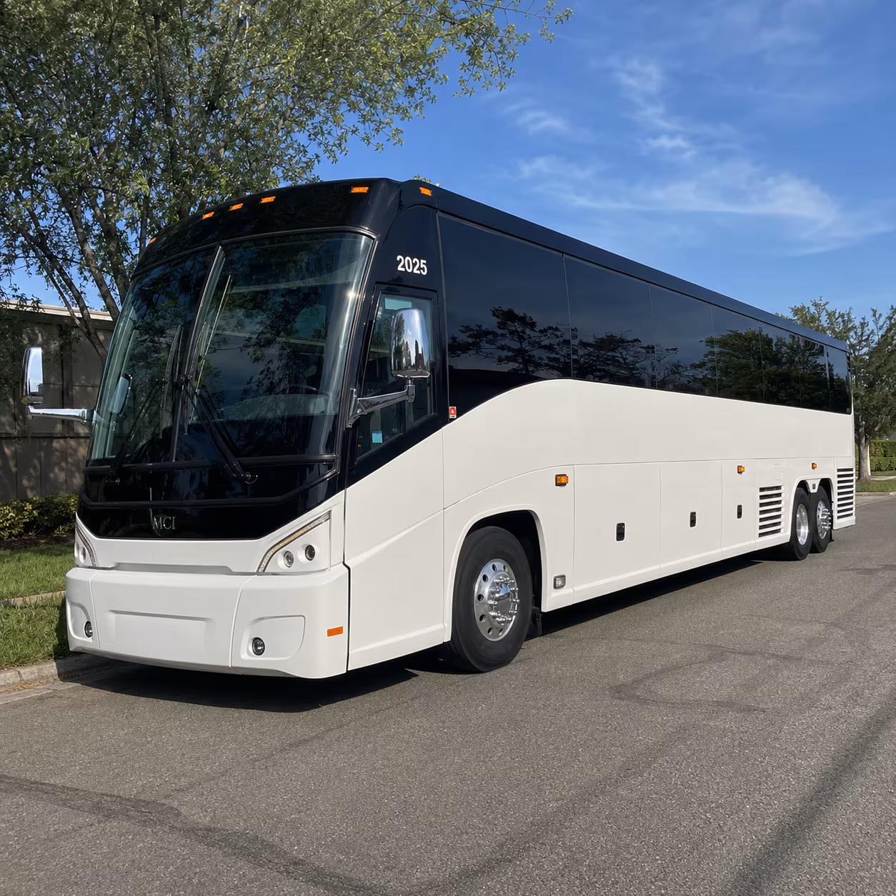baytown charter bus rental exterior