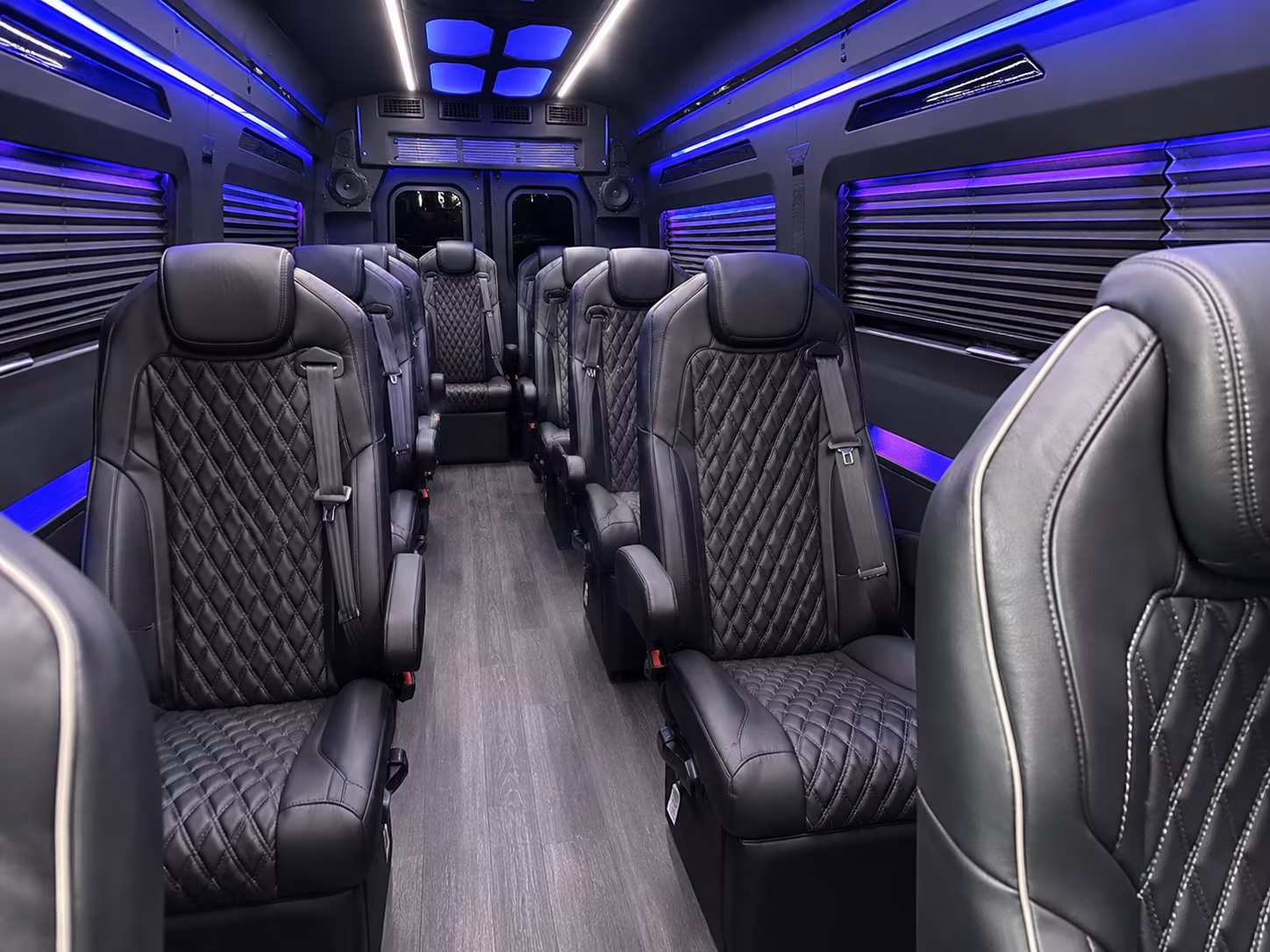 sprinter vans and party buses for the bridal party in baytown
